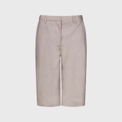 Bermuda en laine et soie "RAY" LOULOU DE SAISON