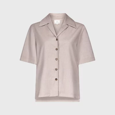 Chemise manches courtes beige "BOA" LOULOU DE SAISON