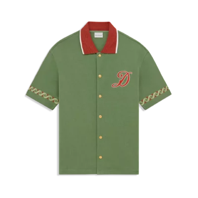 Chemise manches courtes verte DRÔLE DE MONSIEUR