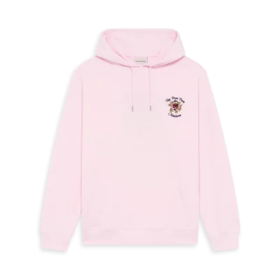 Hoodie rose slogan DRÔLE DE MONSIEUR