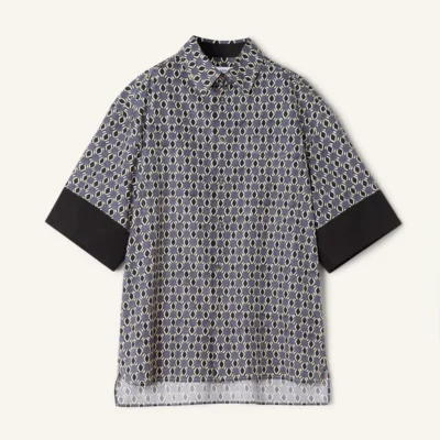 Chemise ample en coton imprimé LANVIN