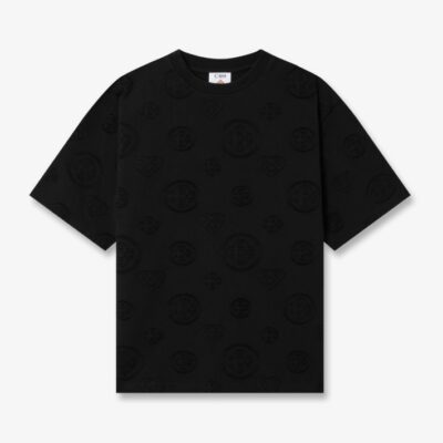 Tee-shirt noir monogramme CASABLANCA