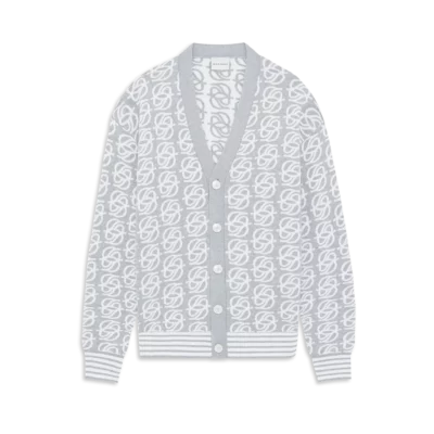 Cardigan gris maille "D MIRROIR" DRÔLE DE MONSIEUR