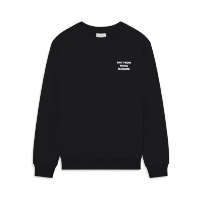 Sweat-shirt noir "SLOGAN" DRÔLE DE MONSIEUR
