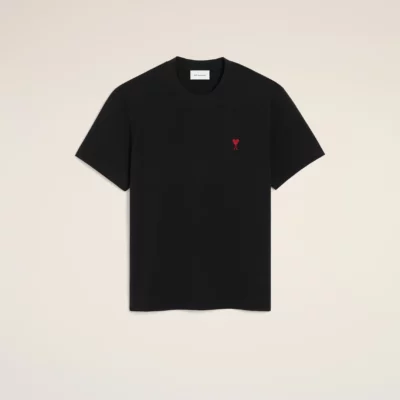 Tee-shirt noir Ami de Cœur AMI PARIS
