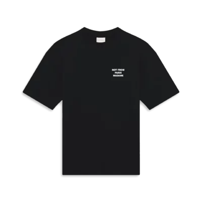 Tee-shirt noir "SLOGAN" DRÔLE DE MONSIEUR