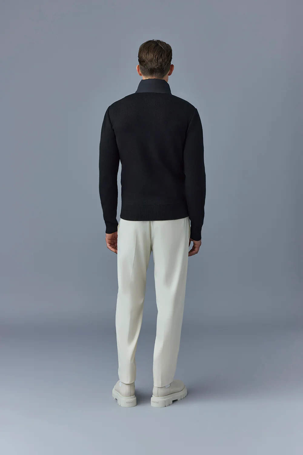 Veste noire en bi matière "HANEY-CITY" MACKAGE – Image 5