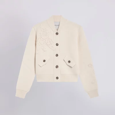 Gilet en maille avec broderie ERMANNO FIRENZE