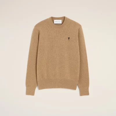 Pull camel en laine AMI PARIS