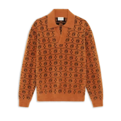 Polo manches longues monogramme "D MIROIR" DRÔLE DE MONSIEUR