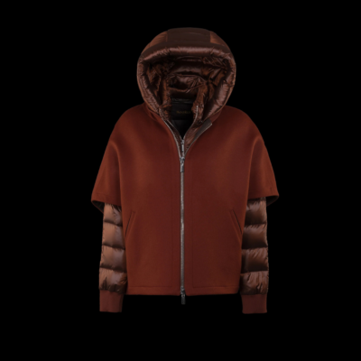 Manteau cape terracotta "PEGASO" MOORER